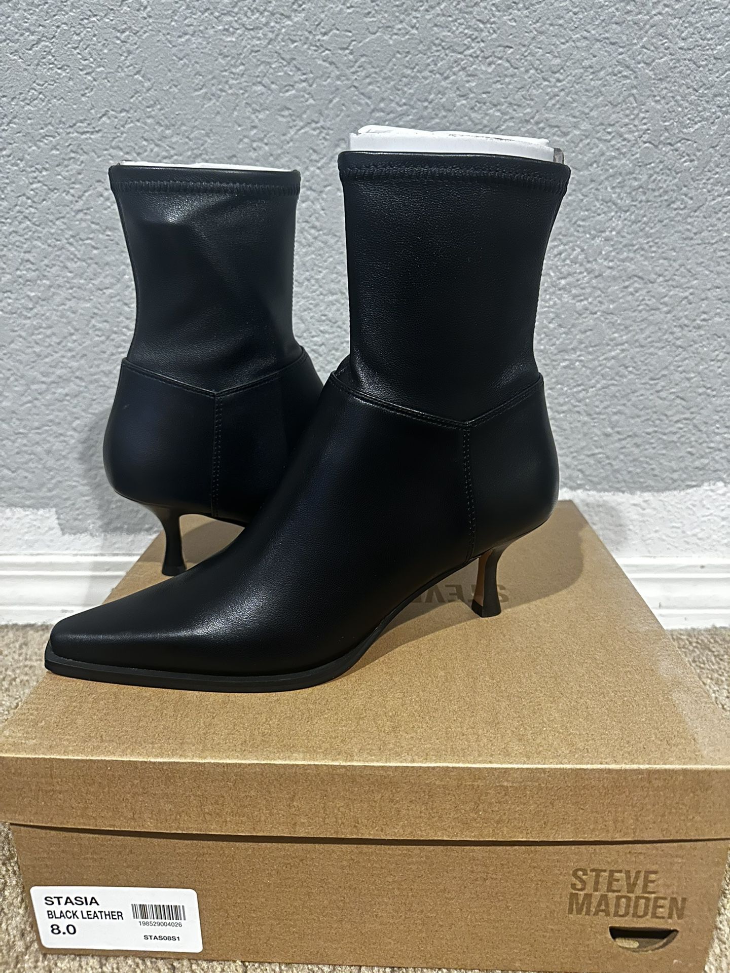 Steve Madden Black Leather Boots