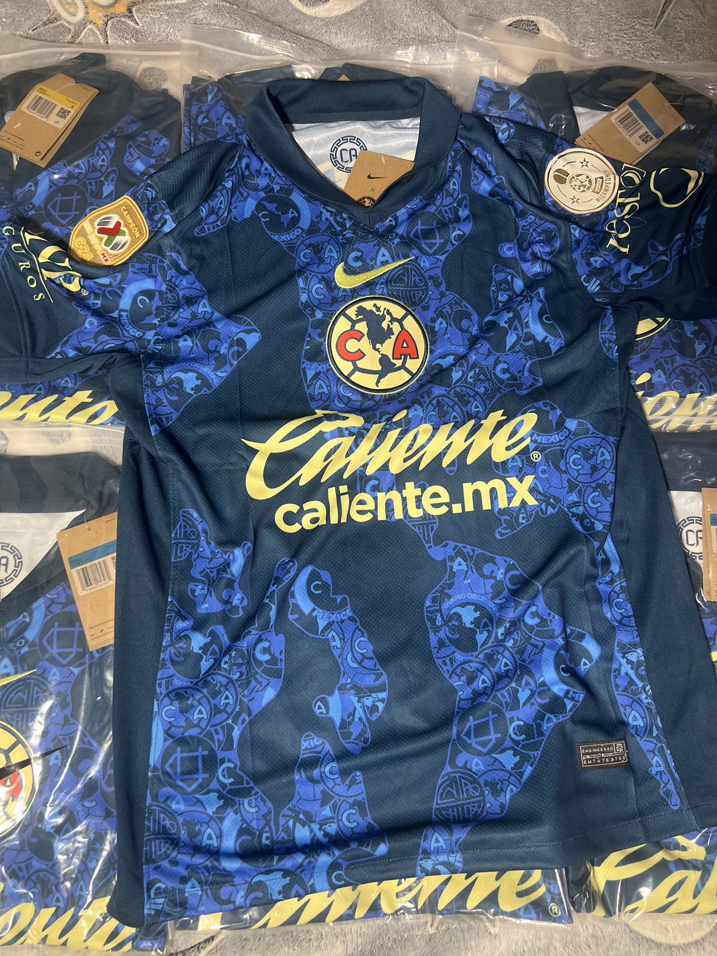 PLAYERAS DEL AMERICA new patch soccer futbol parche bicampeon clausura home and playera away 2024-2025 new style Las águilas 🏆🦅 jersey jerseys