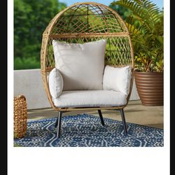 Better Homes & Gardens Ventura Wicker Kid's/Small PET Egg Chair PET BED REST