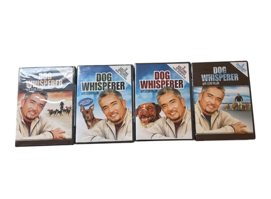 LOT OF 4 NEW/UNOPENED/SEALED Dog Whisperer Series With Cesar Millan