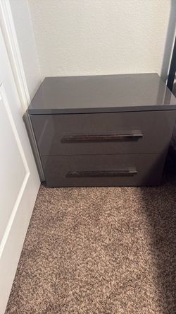 Modern drawers dark gray