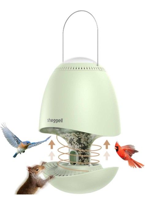 Smart Spinning Squirrel Proof Bird Feeder for Outdoor