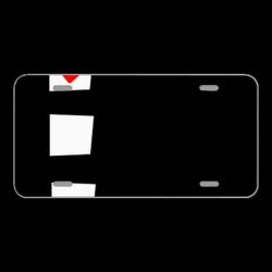 License Plate Novelty Car Front List Checkbox Checked Tick Note