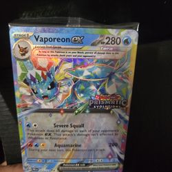 Vaporeon Ex (Prismatic Box Special Promo)