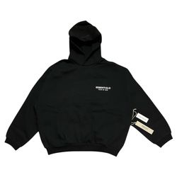 Fear of God Essentials Fleece Hoodie II - Black, Size M