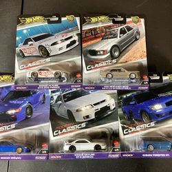 Hot Wheels Car Culture 2024 E Case Set of 5 Cars Modern Classics