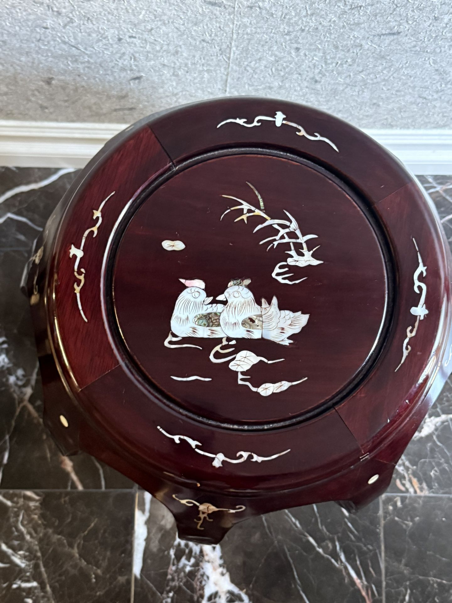 Vintage Asian Drum Stool