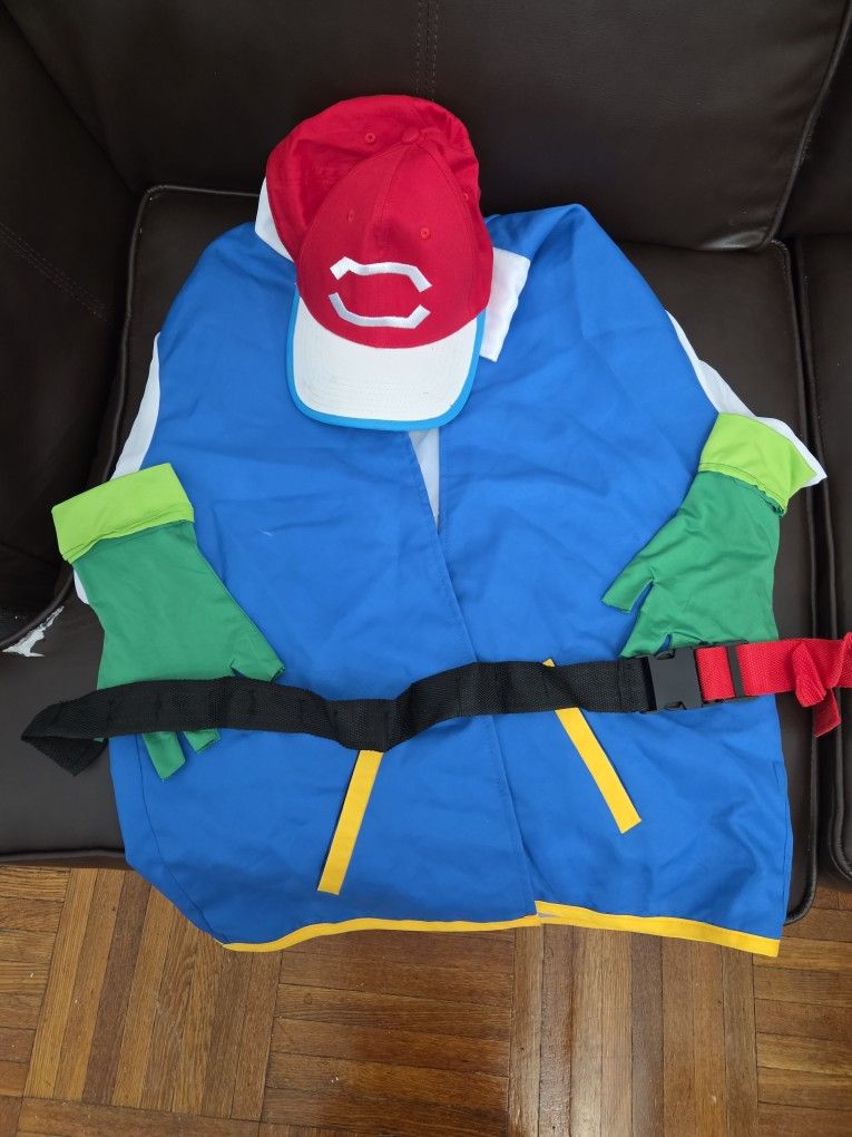 Pokemon Ash Kechem Pokemon Costume Cosplay