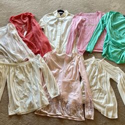 MAKE AN OFFER! 8 great looking long sleeve tops, size medium. 