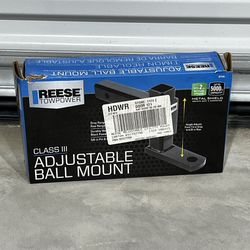 NEW REESE Adjustable Ball Mount /Tow Hitch