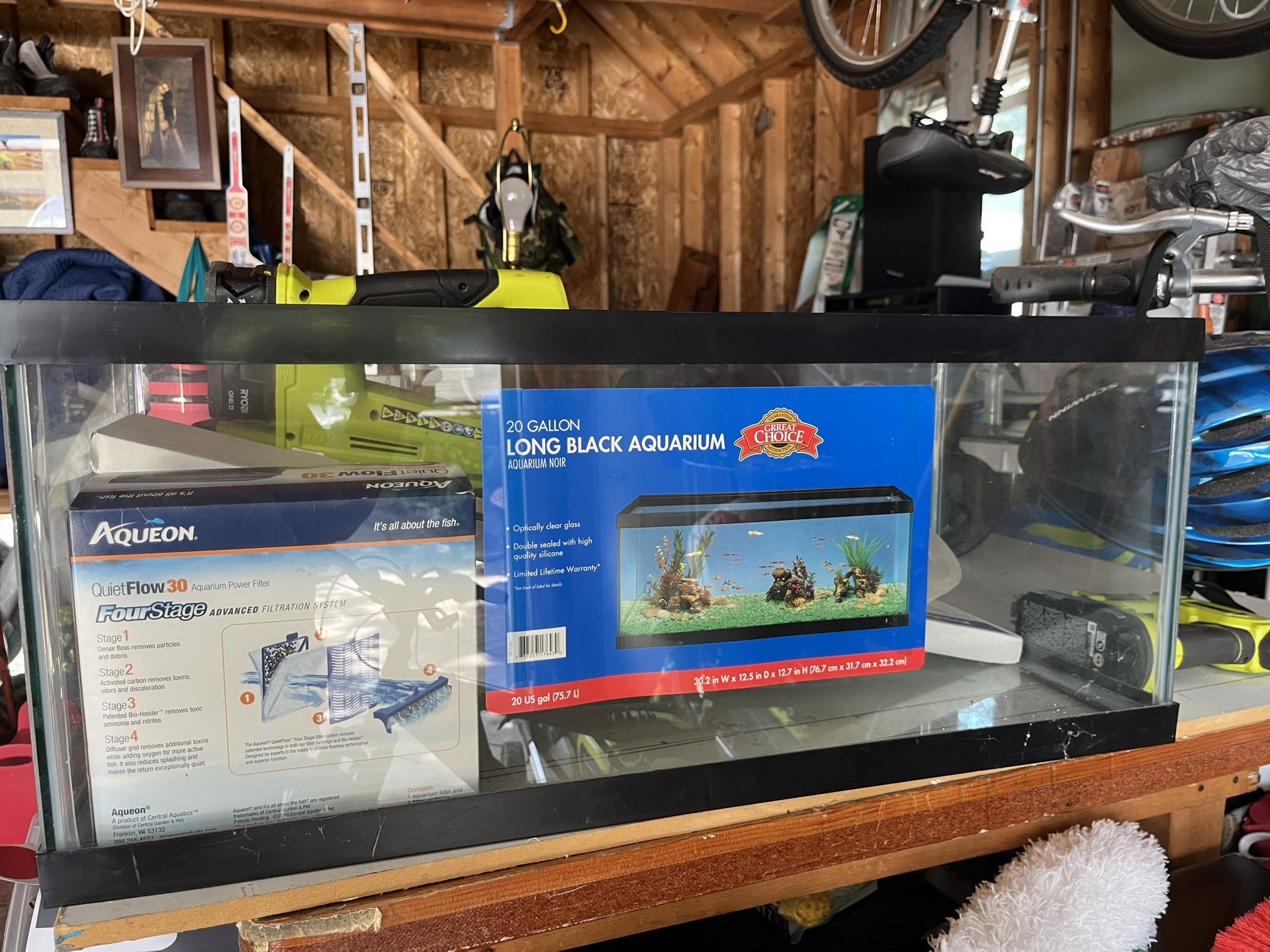 New 20 Tank With New Top And Filter 