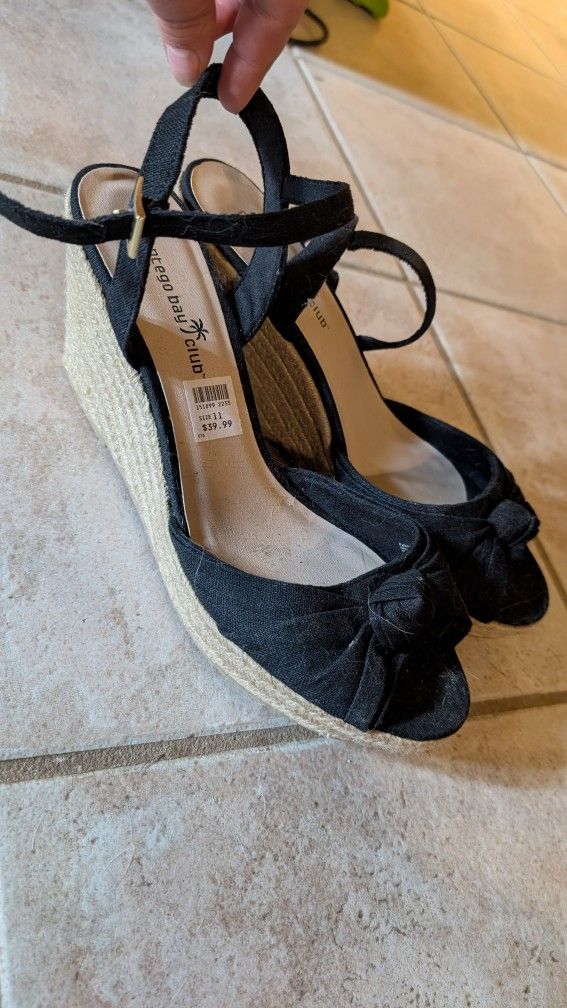 Women's Peep Toe Wedges 11