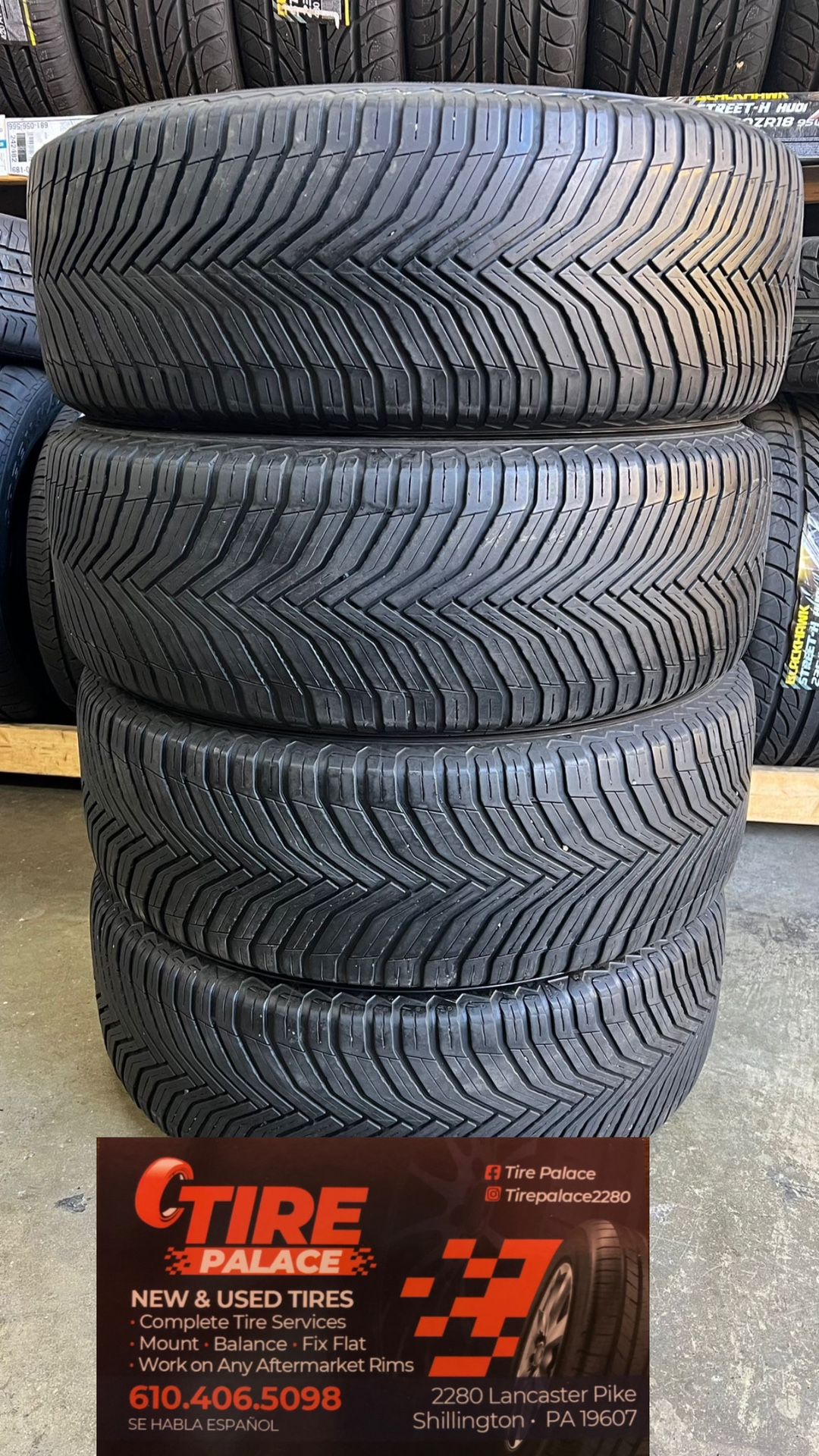 Used tires 225/55/19 Michelin all season mount & balance included $250