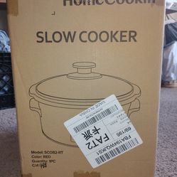 New Red Home Cookin SCO82-rt slow cooker 8 qt unopened