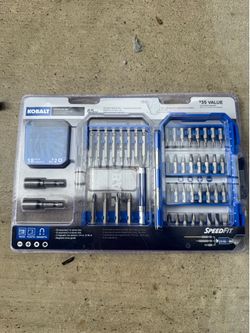 New Kobalt speedfit 65pc driving bit set