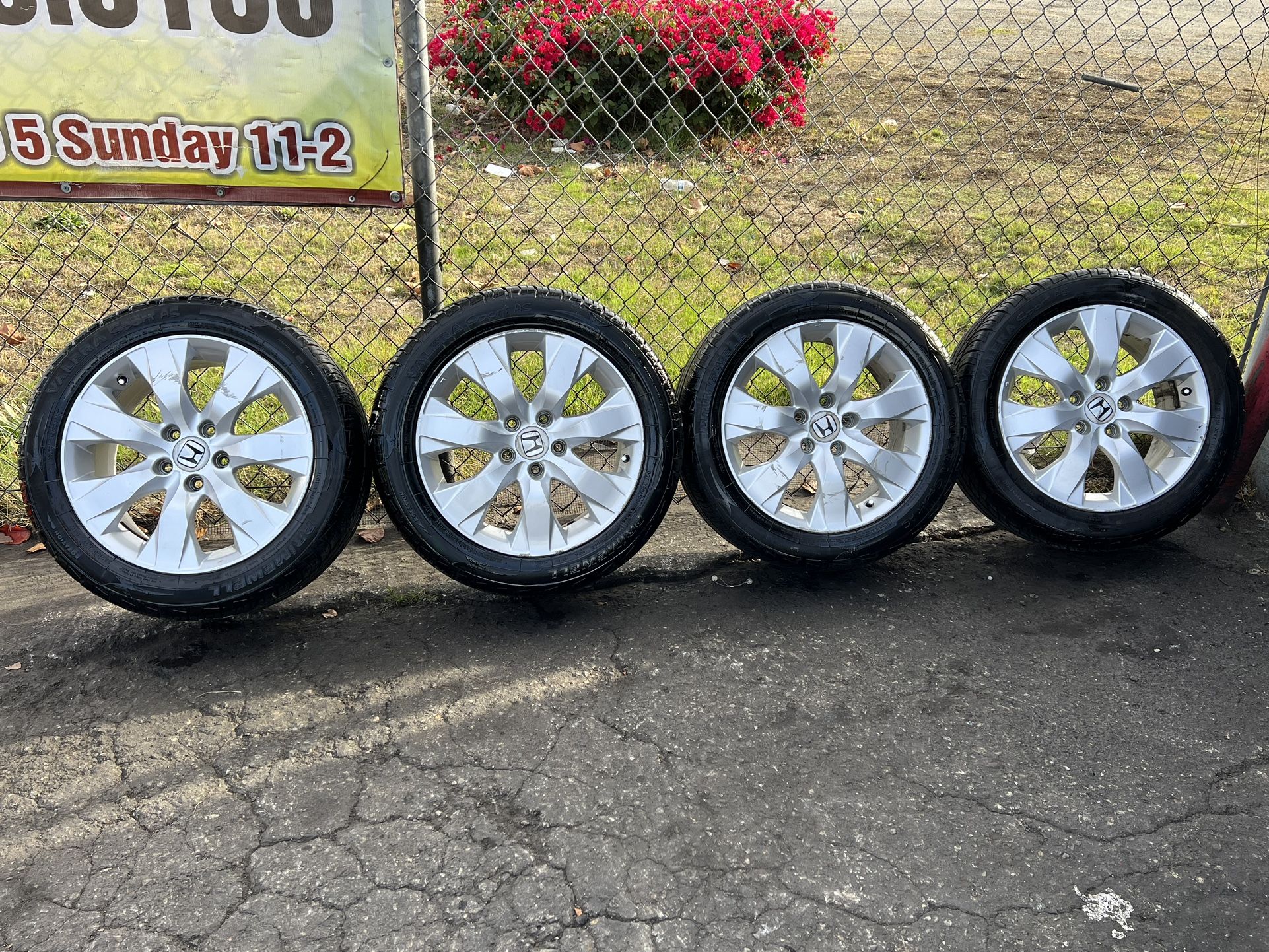 17 In Honda OEM Wheels And Tires 5x114.3 for Sale in Hayward, CA OfferUp