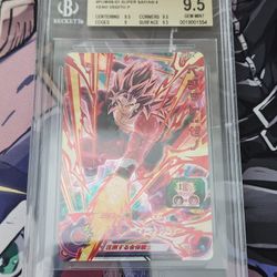 Beckett 9.5 GM 2021 Super DragonBall Heroes PUMS9-01 Super Saiyan 4 Xeno Vegito Holo Parallel P