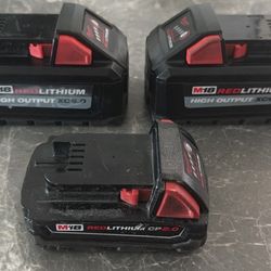 Milwaukee batteries 