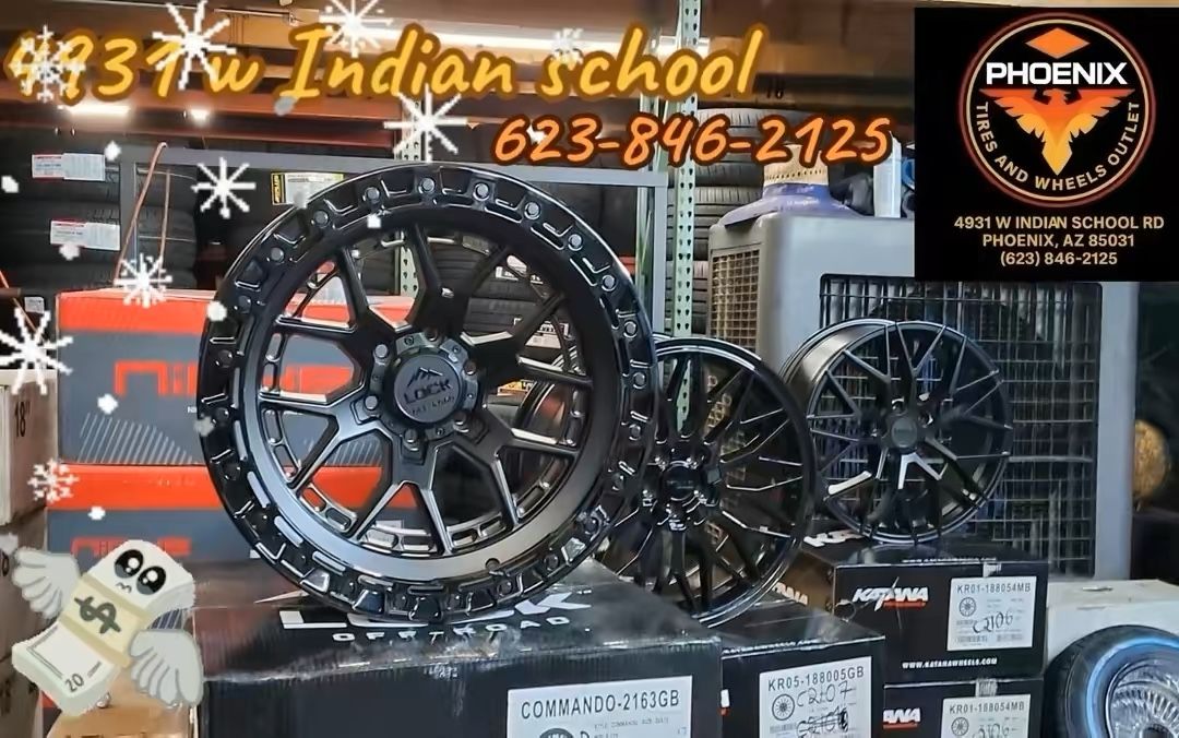 ✨ RINES NUEVOS. . ✨ ​OFERTA PHOENIX TIRES AND WHEELS OUTLET ​¡Deje de manejar con rines aburridos de fábrica! Phoenix Tires and Wheels Outlet está red