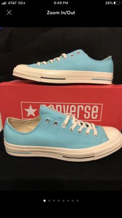 Brand new in a box converse all star Chuck 70 OX COLOR BLEACHED AQUA Black