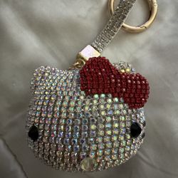 Hello Kitty Swarovski Keychain