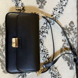 Michael Kors Leather Black Designer Hand Bag Convertible