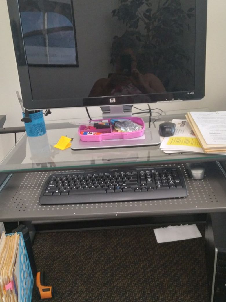 Glass Desk