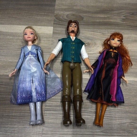 Disney, frozen Barbie Doll Set - Elsa, Kristoff, and Anna
