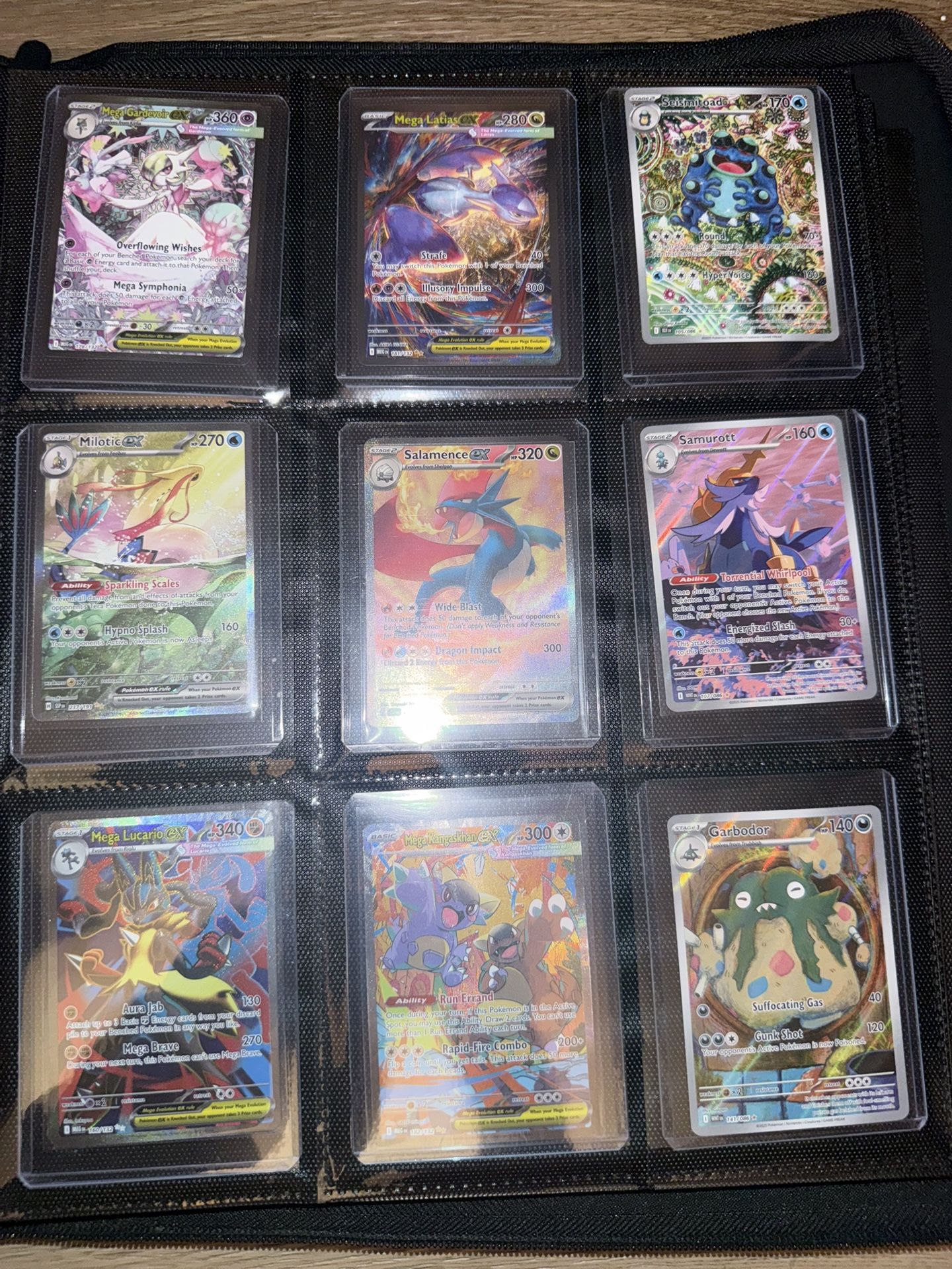 pokemon card collection all in top loader binder