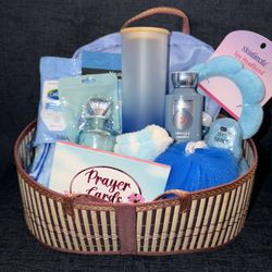 Blue Gift Basket