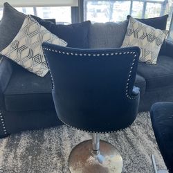 Velvet Barstools & Couch (Can Be Sold Separate) 