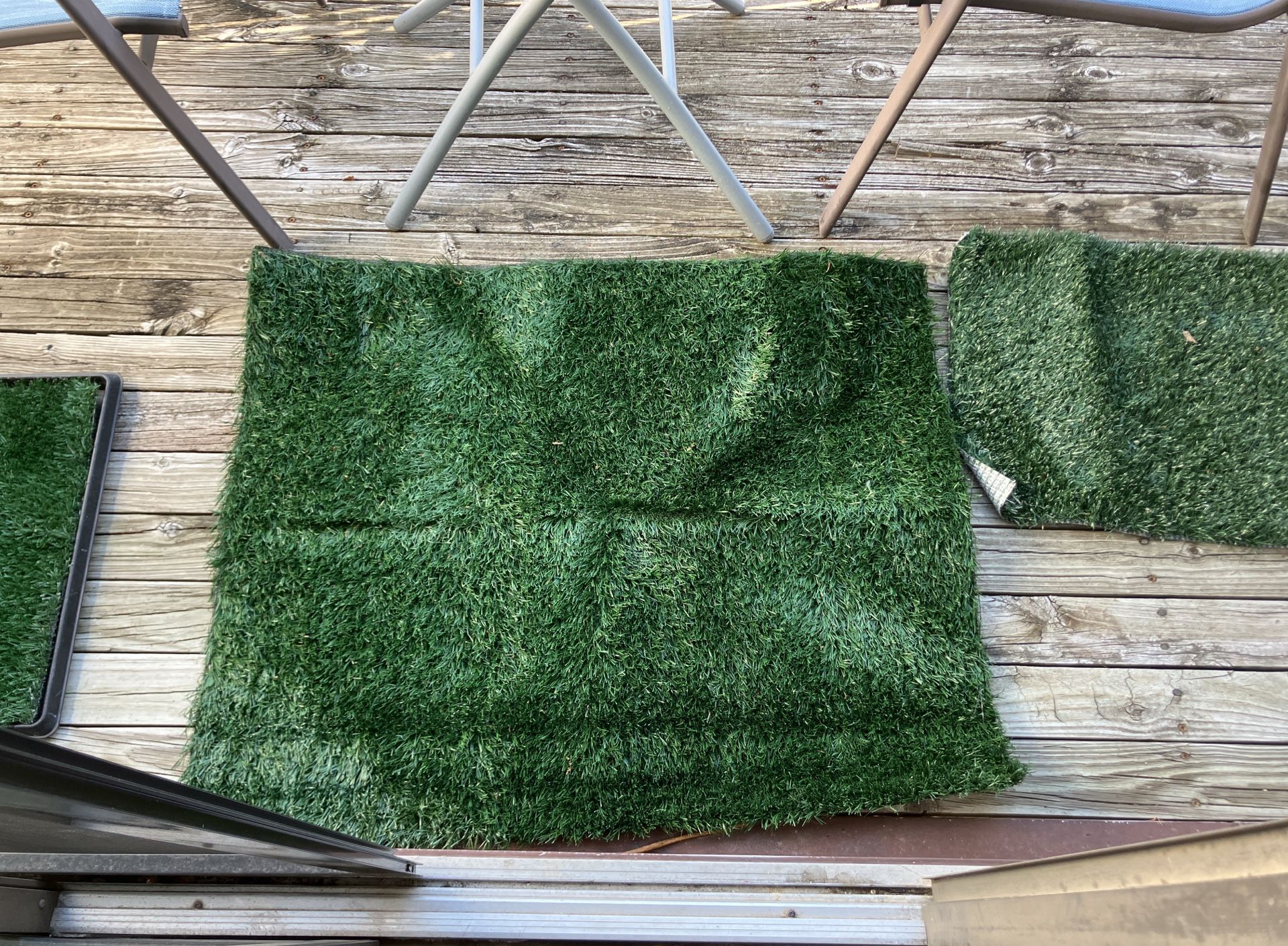 Lot Of Three Dog Artificial Turf Pads For Small To Medium Dogs