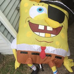 Electric Yard Inflatable Spongebob Parrot Only $30 Firm