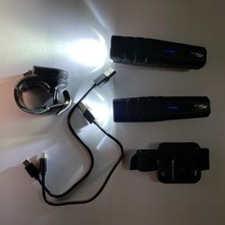 Set Of 1300 Lumen Bike Lights.