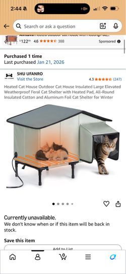 Outdoor cat house