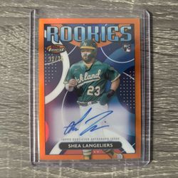 2023 Topps Finest - Finest Rookies Design Variation Autographs Shea Langeliers