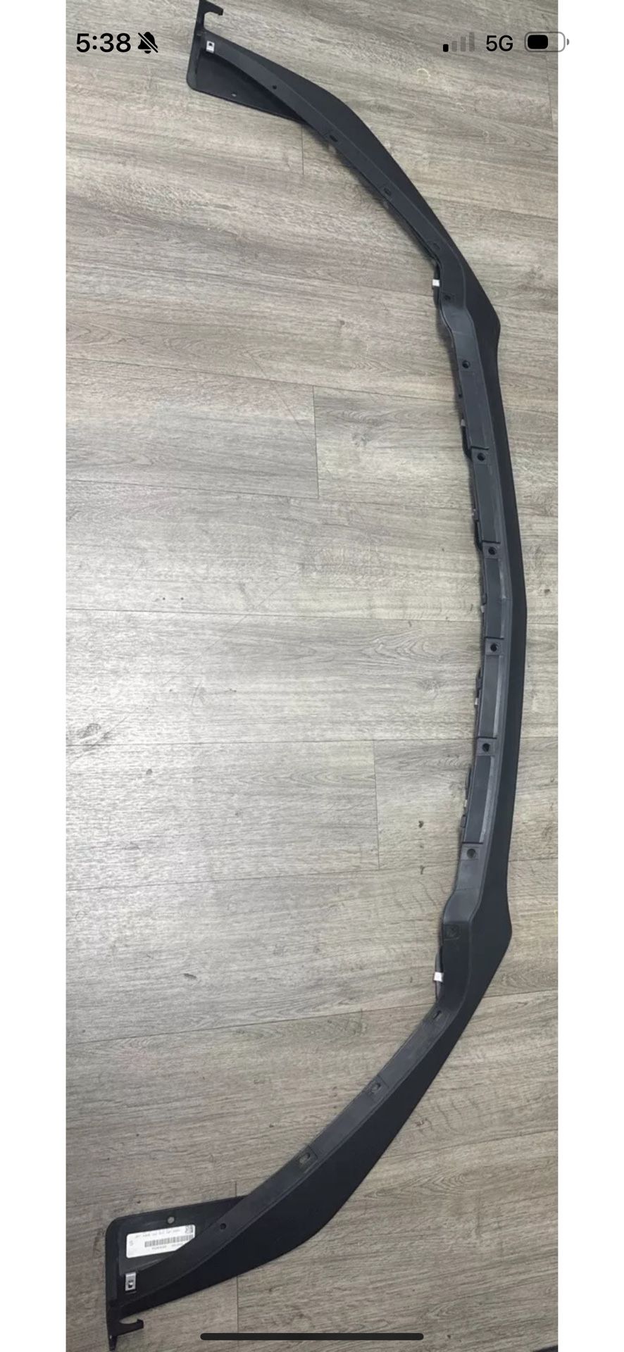 2015-2017 Mustang Front Bumper Lip Spoiler Unpainted Black Performance Style OEM