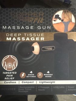 Copper Fit Deep Tissue Massage Gun - Cordless & Compact