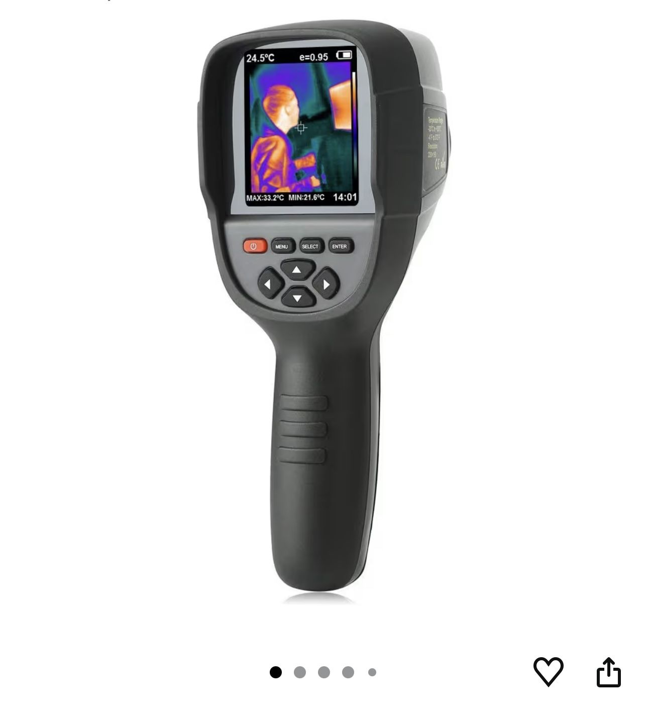 Thermal Inspection Camera for Auto Mechanics Technician Home Inspector (Handheld 3.2" 220x160)