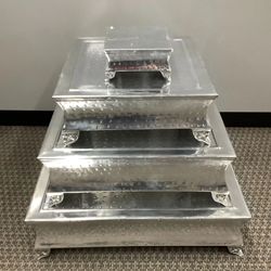 4pc. Square Tiered Stacking Cake Stands