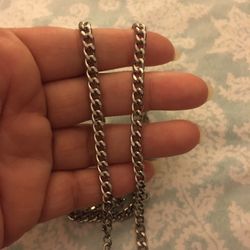 Mens Fashion Stainless Steel Chain Necklace 24 In 