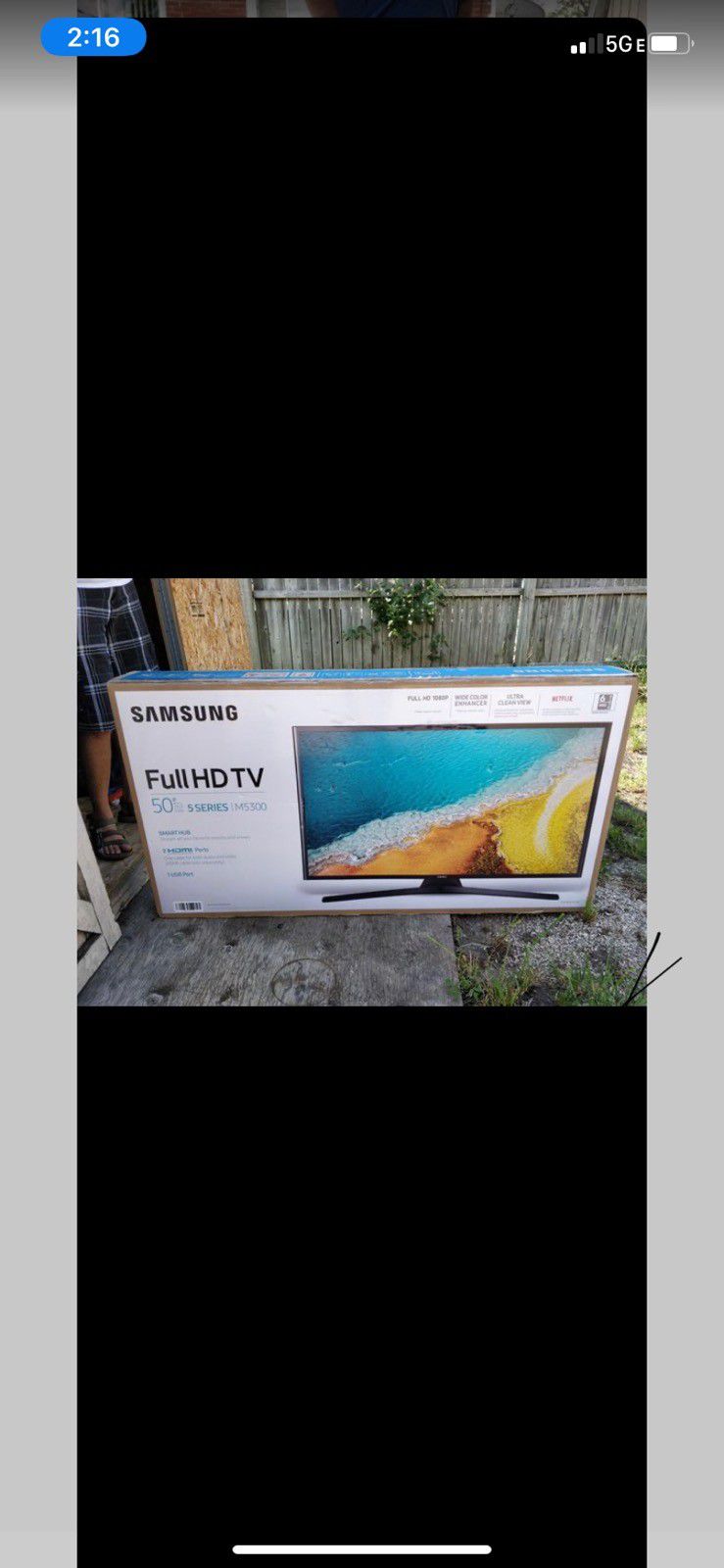 50 in Samsung smart tv great condition