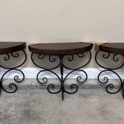 Half Round Wall Shelf (Set Of 3)