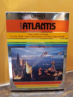 Atari 2600 new Atlantis video game cartridge CIB