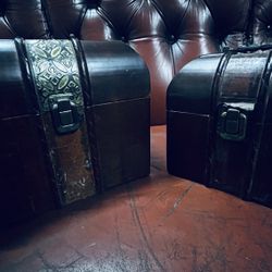 Decorative Teak Boxes With Felt/Velvet Lining