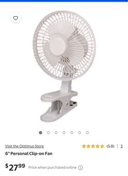 Optimus 6" Personal Clip-On Fan