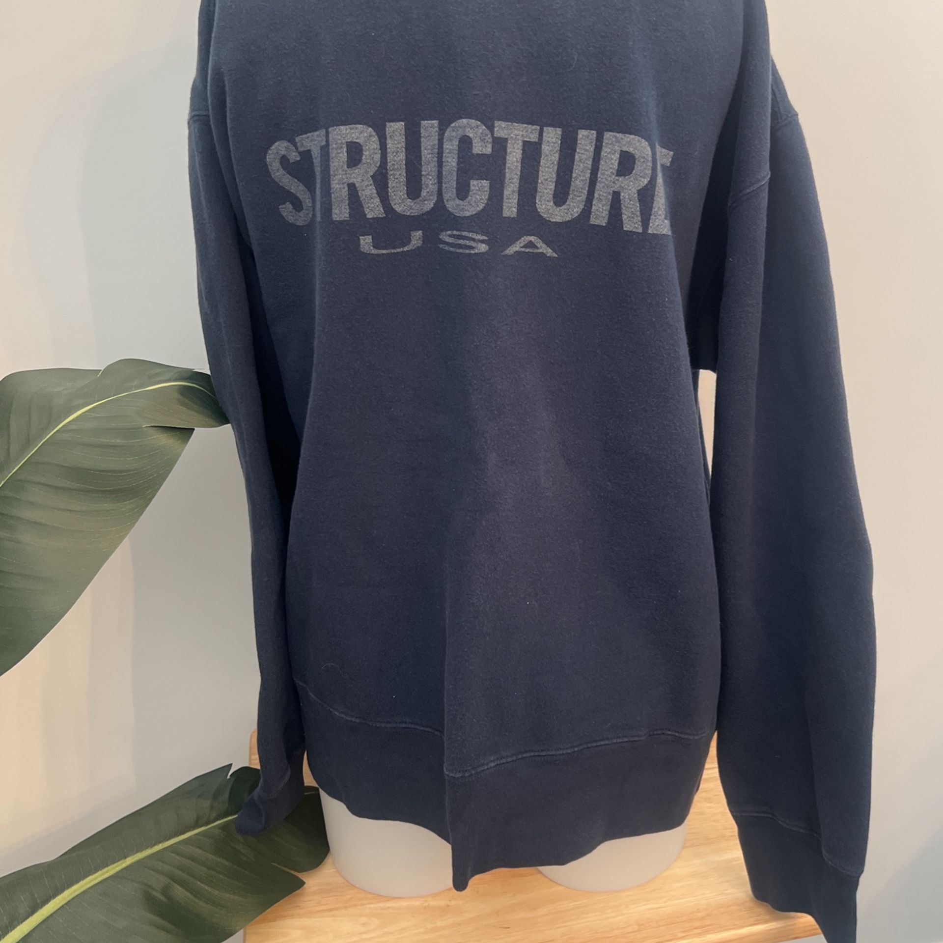 Vintage Structure USA Navy  Sweatshirt