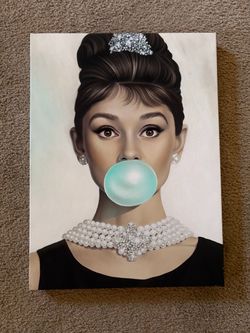 Audrey Hepburn Canvas Wall Hanging