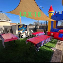 Rectangular SunSail, Sun Shade 12 X 16