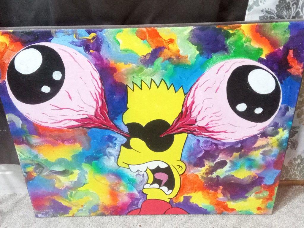 Cool Original Paintings Painted By Local Artist Asking $25 Each Or $40 For Both